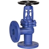 Bellow sealed valve Series: 35.047 Type: 154 Steel/Stainless steel Fixed disc Angle Pattern PN40 Flange DN15